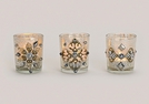 WINDLICHT M.PERLENDEKOR GLAS 3-F.S.7X8CM}