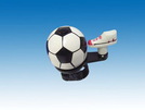 Fahrradklingel im Fußballdesign, 1 Stück