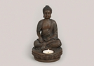 TEELICHTHALTER BUDDHA A.SOCKEL POLY 19CM