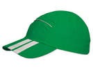 Baseballkappe aus Polyester mit Klettverschluss und Reflexstreifen.