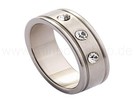 Edelstahlringe Edelstahlring Ringe m. Stein