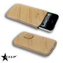 Star-Case® Nova ''Linea'' for Apple IPhone 4. 4S echt Leder Beige