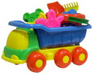 Sand - Set Nr. 129 mit LKW, 8 -teilig