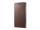 EDGE Leather Case für Huawei Ascend P6 Coffee
