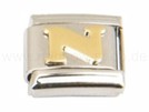 Italian Charm Glieder Armband Buchstaben "N"