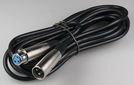 XLR Verlängerung, 6m, 3-polig, Stecker/Kupplung z.B. für DMX 512