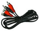 Cinch-Verlängerung 1,5m stereo, Stecker-Kupplung