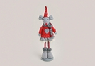 MAUS STEHEND TEXTIL 30CM