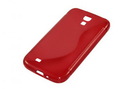 Silicon Case (S-Curve) für Samsung I9505 Galaxy S4 red