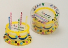 DEKO-KERZE TORTE HAPPY BIRTHDAY 10X5CM