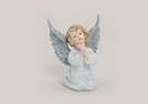 ENGEL WEISS-SILBER KNIEEND POLY 13X9X16CM