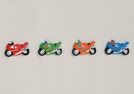 MAGNET MOTORRAD KERAMIK SORT.7X5CM