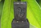 ZIMMERBRUNNEN BUDDHAGESICHT POLY 81X54X34CM