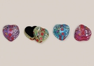 HERZDOSE ORIENTAL MET.SORT.7X7X4CM