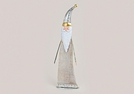 NIKOLAUS SILBER/GLITTER METALL/HOLZ 15X8X53CM