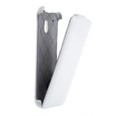Star-Case® Flip ''Roma'' Montone für HTC One Mini echt Leder White