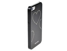 Schutzhülle für Apple IPhone 5 , 5S ''Star-Case'' ® Stone Bling Heart Black