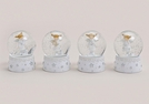 GLIMMERKUGEL ENGEL POLY/GLAS WEISS 4-F.S.9CM