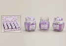 WINDLICHT GLAS M.DUFTWACHS LAVENDEL 4X6CM