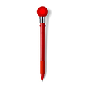 Kugelschreiber 'Shiny', Farbe: Rot, Groesse: Ø 1,2 x 19,3 cm