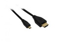 Kabel HDMI High Speed with Ethernet 19p (St.) - 19p micro (St.) gold 1,0 m black