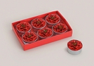TEELICHT-SET WEIHNACHTSSTERN 6-TLG 2X4CM}