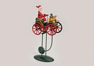 PENDELFIGUR NIKOLAUS IM AUTO METALL 35CM