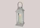 LATERNE GLAS/METALL 20X20X53CM