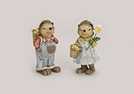 IGEL MANN/FRAU POLY 2-F.S.15CM
