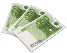 Taschentücher - 100 Euro Schein