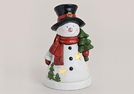 WINDLICHT SCHNEEMANN WEISS POLY 24CM