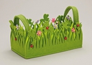 FILZKORB"BLUMEN"M.HENKEL 24X12X12CM
