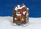 LICHTHAUS MIT BELEUCHTUNG POLY 10X9X15CM
