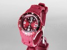 dunkelrot Viper Silikonuhr mit Datum little face Ø