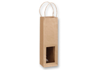 Papiertasche fuer Wein.