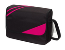 Umhaengetasche"City"600D,schwarz/pink, ca. 39 x 28 x 11 cm