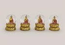 GLIMMERKUGEL BUDDHA POLY 4-F.S.7CMHX4CM}