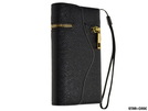 Book Case Zipper Style für IPhone 5 , 5S Black