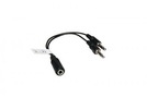 Adapter 1x Klinke (Bu.) 3,5 - 2x Klinke (St.) 3,5 stereo (iPhone-Headset > PC)
