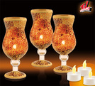 Mosaikzauber Teelichthalter Kelch - 3er Set