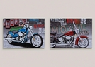 WANDBILD A.KEILRAHMEN MOTORRAD 2-F.S.70X50CM