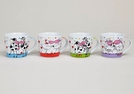 BECHER TIERE PORZ.SORT.8CM