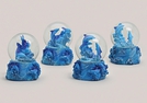 GLIMMERKUGEL DELPHIN POLY SORT. 14CM