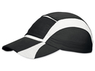 Baseballkappe aus Polyester mit Gummiband, atmungsaktiv.