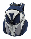 Rucksack, "Cross",600D, blau/grau, ca. 53 x 35 x 18 cm