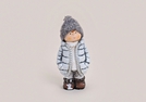 WINTERKIND GRAU/WEISS KER.TEXTIL-MUETZE 14CM