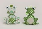 FROSCHKOENIG SITZEND TEXTIL 2-F.S.18CM