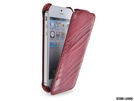 Star-Case® Flip ''Roma'' Linea für Apple IPhone 5 , 5S Echt Leder Fuchsia
