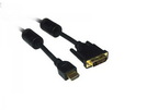 Kabel HDMI 19p (St.) - DVI-D 18+1p (St.) (2x Ferritkern) 3,0 m