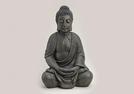 BUDDHA BRAUN SITZEND POLY 50CMH